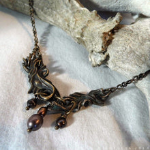 Load image into Gallery viewer, Prima Materia: River -- Alchemical Necklace in Bronze or Silver | Hibernacula
