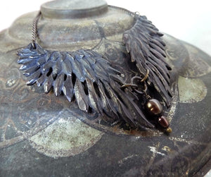 Thieving Magpie -- Necklace in Bronze or Silver | Hibernacula
