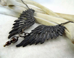 Thieving Magpie -- Necklace in Bronze or Silver | Hibernacula