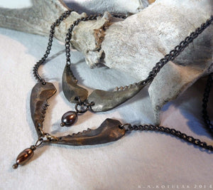 Moon Priestess -- Necklace In Bronze or Silver | Hibernacula