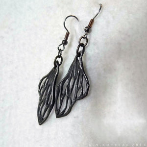 Cicada Wings -- Earrings In Bronze or Silver | Hibernacula