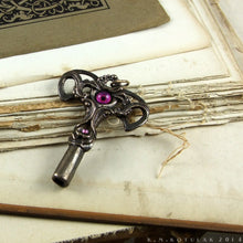 Load image into Gallery viewer, Eldritch Clock Key  -- Bronze or Silver Pendant | Hibernacula
