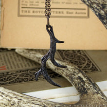 Load image into Gallery viewer, Antler -- Pendant in Bronze or Silver | Hibernacula
