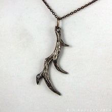 Load image into Gallery viewer, Antler -- Pendant in Bronze or Silver | Hibernacula
