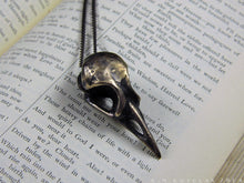 Load image into Gallery viewer, Corvid Skull  -- Pendant in Bronze or Silver | Hibernacula
