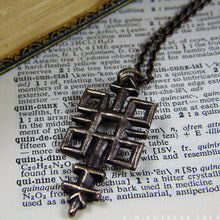 Load image into Gallery viewer, Quincunx -- Alchemical Pendant in Bronze or Silver | Hibernacula

