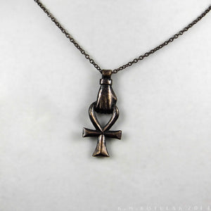 Ankh -- Pendant & Chain in Bronze or Silver | Hibernacula
