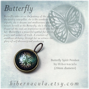 Butterfly Spirit -- Brass Animal Totem Pendant | Hibernacula