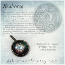 Load image into Gallery viewer, Seahorse Spirit -- Brass Animal Totem Pendant | Hibernacula
