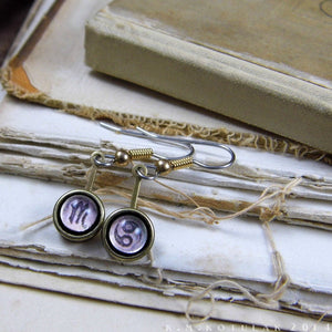 Zodiac Earrings -- Bound in Brass | Hibernacula