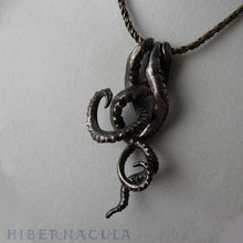 Load image into Gallery viewer, Tentacle Trinity -- Necklace in Bronze or Silver | Hibernacula
