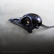 Load image into Gallery viewer, Quoth the Raven -- Bronze Pendant | Hibernacula
