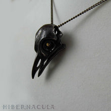 Load image into Gallery viewer, Quoth the Raven -- Bronze Pendant | Hibernacula
