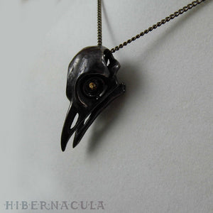 Quoth the Raven -- Bronze Pendant | Hibernacula