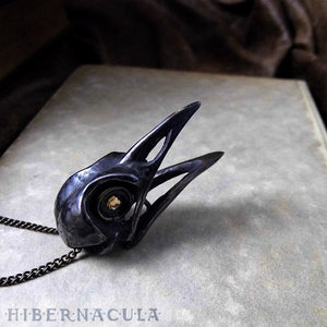Quoth the Raven -- Bronze Pendant | Hibernacula