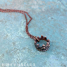 Load image into Gallery viewer, Little Crown -- Faerie Pendant in Bronze or Silver | Hibernacula
