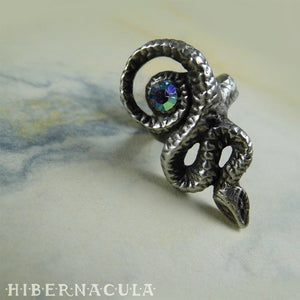 Sacred Serpent -- Ring In Bronze or Silver | Hibernacula