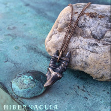 Load image into Gallery viewer, Wolf Fang Talisman -- Tooth Pendant in Bronze or Silver | Hibernacula
