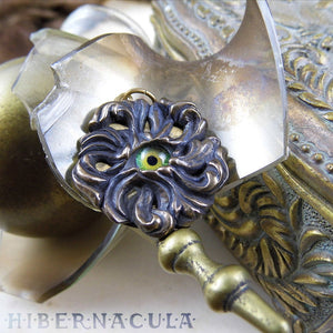 God's Eye -- Iris Pendant in Bronze or Silver | Hibernacula