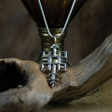 Load image into Gallery viewer, Quincunx -- Alchemical Pendant in Bronze or Silver | Hibernacula
