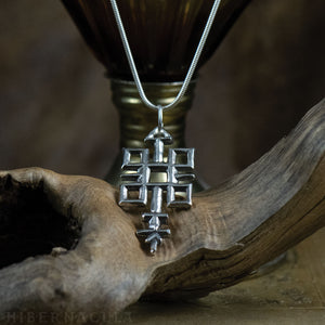 Quincunx -- Alchemical Pendant in Bronze or Silver | Hibernacula