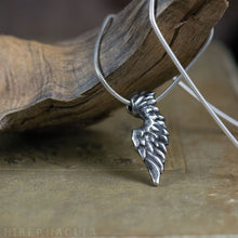 Load image into Gallery viewer, Little Angel Wing -- Pendant In Bronze or Silver | Hibernacula
