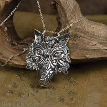 Load image into Gallery viewer, Wolf Prince -- Pendant In Bronze or Silver | Hibernacula
