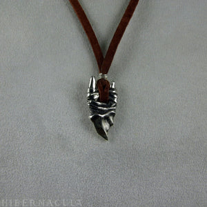 Wolf Fang Talisman -- Tooth Pendant in Bronze or Silver | Hibernacula